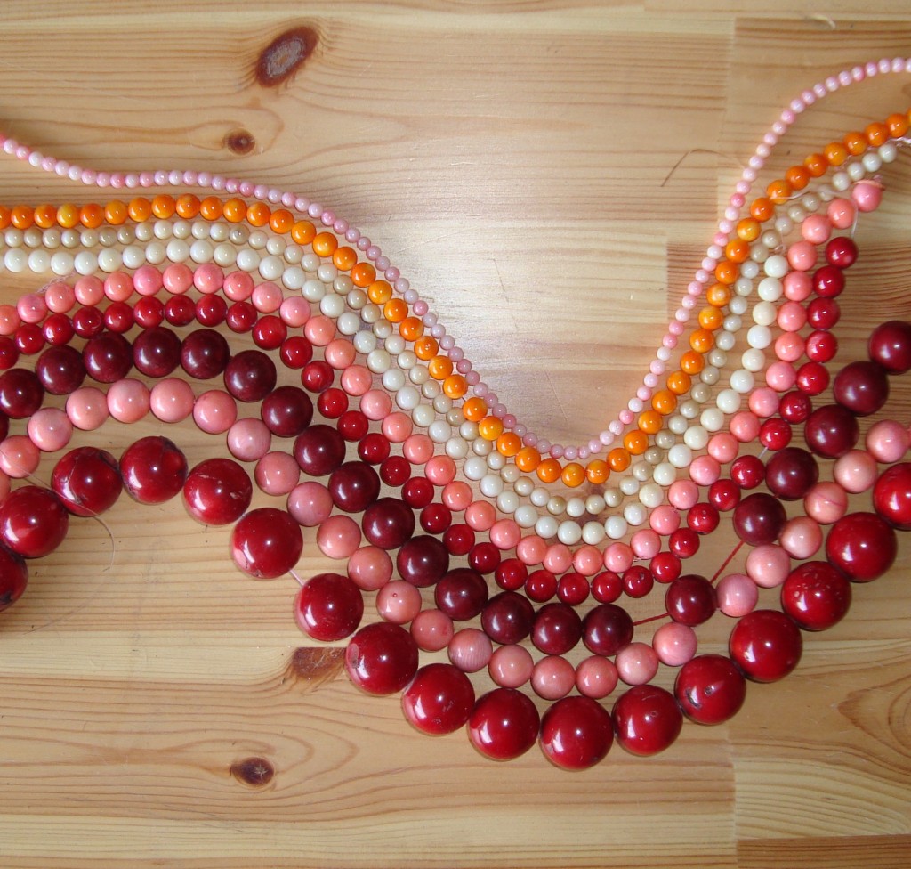 Coral Round Beads