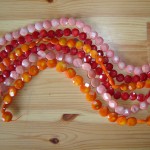 Coral Faceted Coins